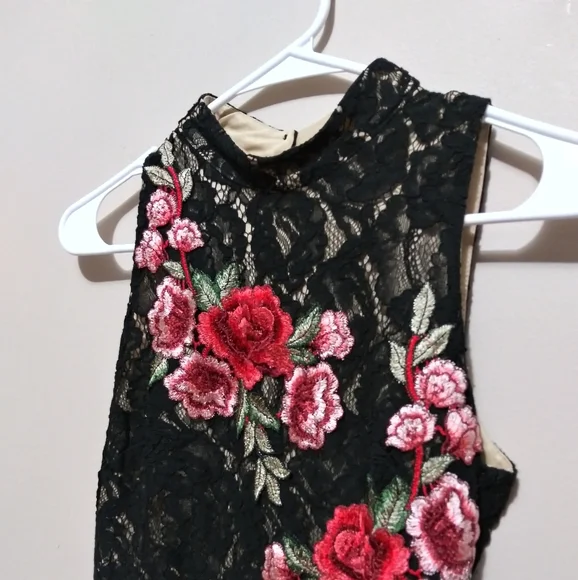 AS U WISH open back rose long dress - Picture 2 of 5